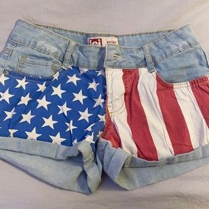 American flag shorts